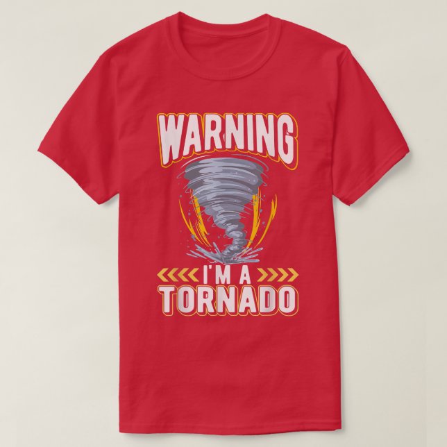 Camiseta Engraçado Kid Tornado Lover Weather Assistindo (Frente do Design)