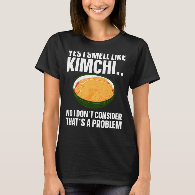 Camiseta Engraçado Kimchi Comida coreano (Frente)