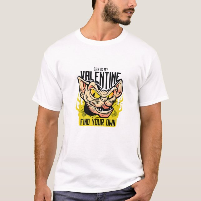 Camiseta Engraçado Kitten Citando Mãe Pai, Dia de os namora (Frente)