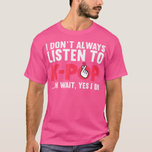 Camiseta Engraçado Kpop Art Para Meninas Adolescentes Mulhe