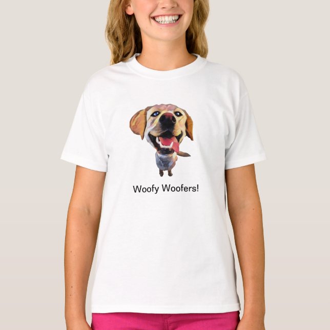 Camiseta Engraçado Labrador Retriever Girls T-Shirt (Frente)