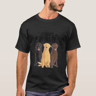 Camiseta Engraçado Labrador Retriever Men Mulheres Celebram