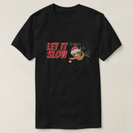 Camiseta Engraçado Lama Que Devagar O Natal
