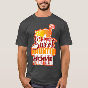 Camiseta Engraçado lar Doce Assombrado Halloween