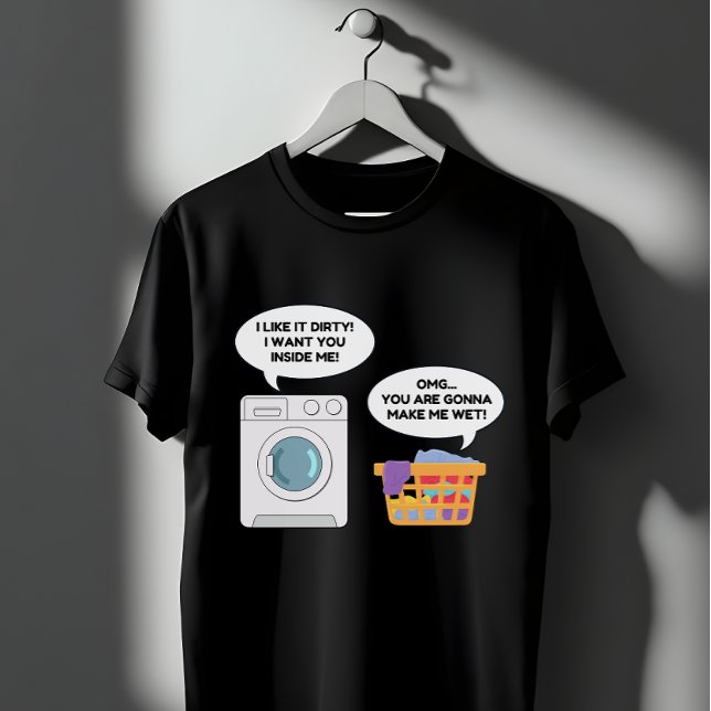 Camiseta Engraçado Lavador de Humor Máquina de Lavar Piada  (Criador carregado)