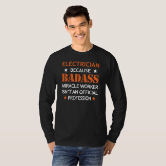 Camiseta Engraçado legal do eletricista - trabalhador de