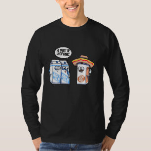 Camiseta Engraçado Leite de soja hispânica Vegan Foodie Pia