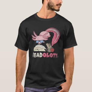 Camiseta Engraçado Leitura De Bookworm Anfíbio Readolott