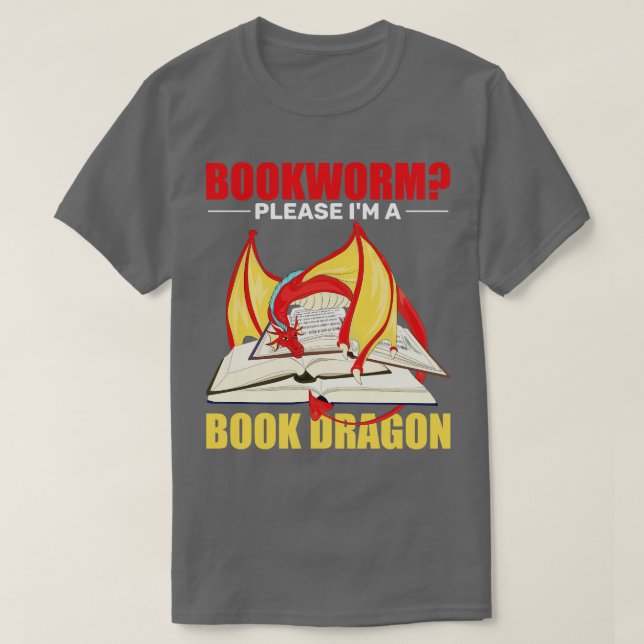 Camiseta Engraçado Leitura de Livro Mítico (Frente do Design)