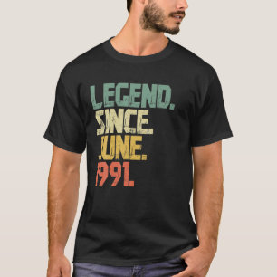 Camiseta Engraçado lenda de mulheres de 30 anos desde junh