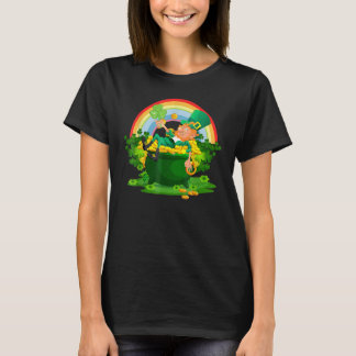 Camiseta Engraçado Leprechaun Boys Girls Men Women Rua.