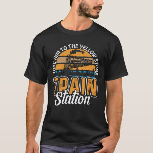 Camiseta Engraçado Levá-Lo Para A Estação De Comboio Yellow