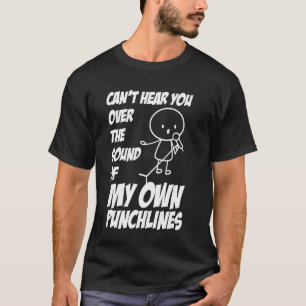 Camiseta Engraçado Levante Comédia Piada Abra Mic Stand Up