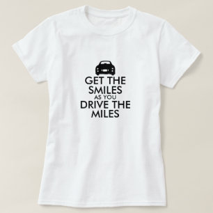 Camiseta Engraçado, leve os sorrisos para o carro Miles Fig