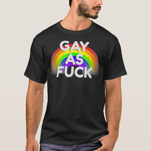 Camiseta Engraçado LGBTQ Orgulho gay  (Frente)