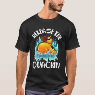 Camiseta Engraçado Libertar o Pato de Borracha Quackin Dota