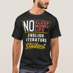 Camiseta Engraçado Literatura Inglesa Grande Presente Estu