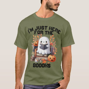 Camiseta Engraçado livro de trocadilhos fantasma outono Hal