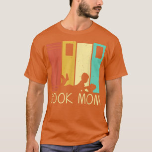Camiseta Engraçado Livro Design Mãe Mulheres Leitoras Leito