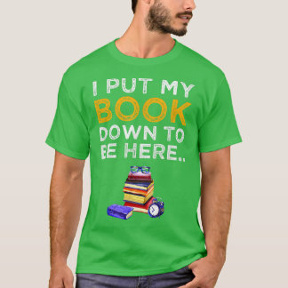 Camiseta Engraçado Livro Lover Lendo Eu Coloquei Meu Livro 