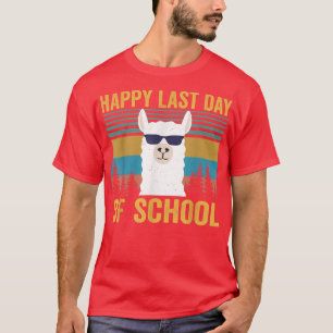 Camiseta Engraçado Llama Feliz Dia Passado de Professora