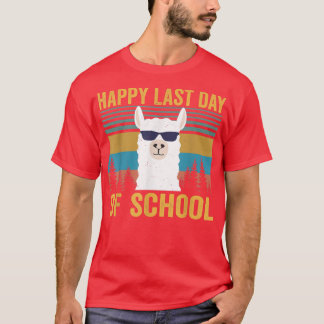 Camiseta Engraçado Llama Feliz Dia Passado de Professora