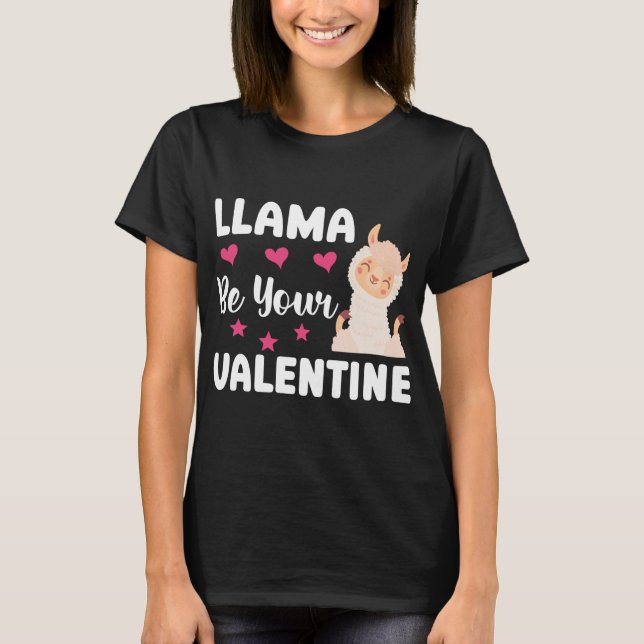 Camiseta Engraçado Llama Seja Seu Namorados Namorados De Ll (Frente)