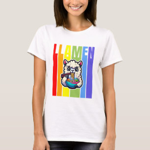 Camiseta Engraçado Llama T-Shirt Presentes Para Ela Cut