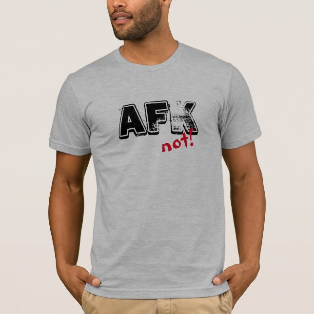 Camiseta Engraçado longe do teclado não vermelho preto toda (Frente)
