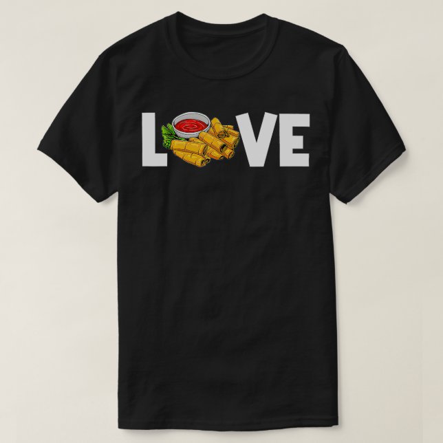 Camiseta Engraçado Lumpia Gift Para Homens Mulheres Pinoy F (Frente do Design)