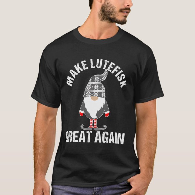 Camiseta Engraçado Lutefisk Torne Excelente Lutefisk De Nov (Frente)