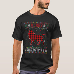 Camiseta Engraçado Luz de Luz do Natal Amada Passa a Noite