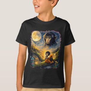 Camiseta Engraçado macaco macaco meme japonês fofo
