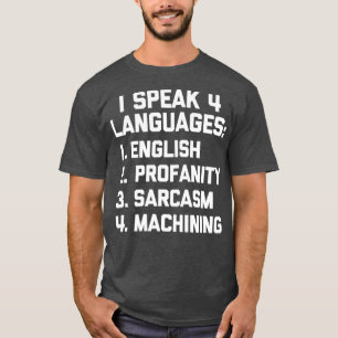 Camiseta Engraçado Machinista Engraçado Piada de CNC