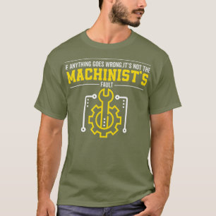 Camiseta Engraçado Machinista Trabalha para Homens Pai Tio