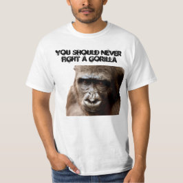 Camiseta Engraçado Macho Gorilla Humorous Monkey T-Shirt