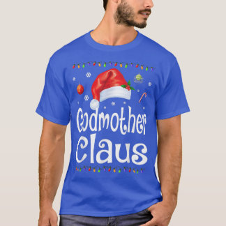 Camiseta Engraçado Madrinha Claus Papais noeis de Pijama de