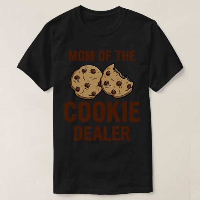 Camiseta Engraçado Mãe dos Cookies (Frente do Design)