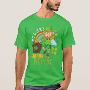 Camiseta Engraçado Mãe Paddy Day St Patricks Sortudos Cha