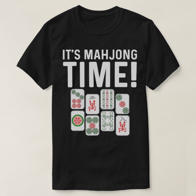 Camiseta Engraçado Mahjong - Presente Para Homens Jogo De A (Frente do Design)