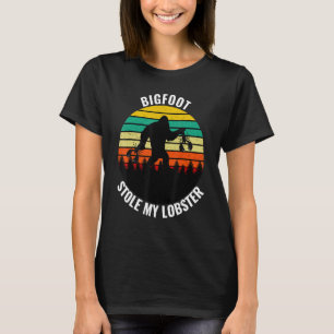 Camiseta Engraçado Maine State Bigfoot Roubou Minha Lagosta