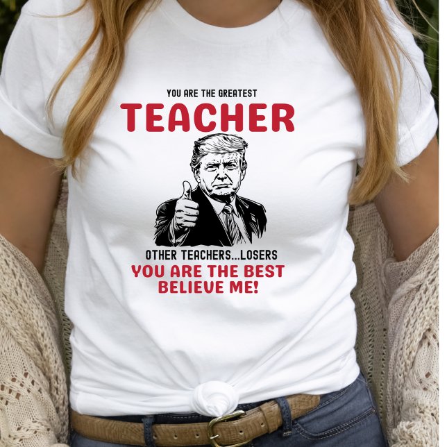 Camiseta Engraçado Maior Professor Trump T-Shirt (Criador carregado)