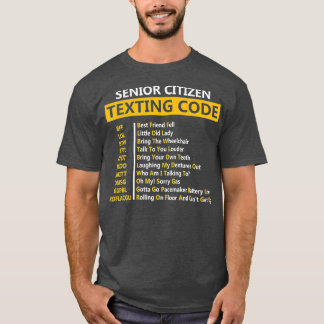 Camiseta Engraçado Mais velho do Design de Código de Mensag