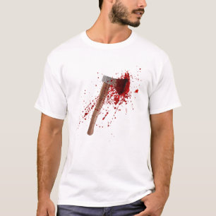 Camiseta Engraçado Maldito Ax Halloween Figurino Correspon
