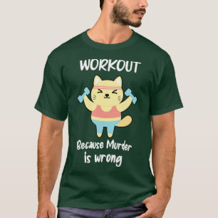 Camiseta Engraçado, Malhação de Gato e Muder está errado