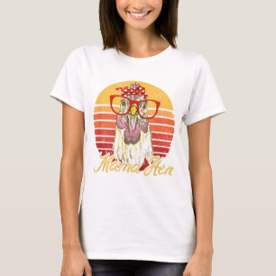 Camiseta Engraçado Mama hen Art Chicken