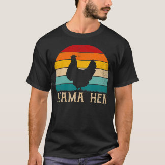 Camiseta Engraçado Mama Hen Roupa dos anos 80 Vintage Retro