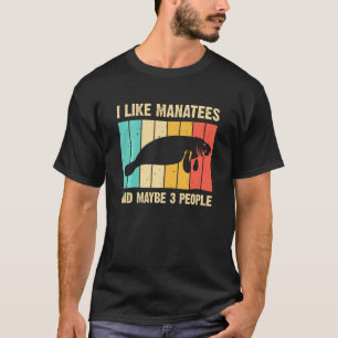Camiseta Engraçado Manateado Para Homens Vacas Marítimas Pe