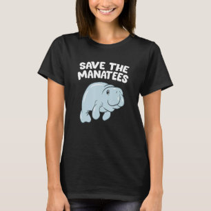 Camiseta Engraçado Manatee Amor Presente Salve Os Manatees