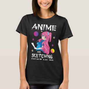 Camiseta Engraçado manga japonesa Otaku Apenas uma moça Cob